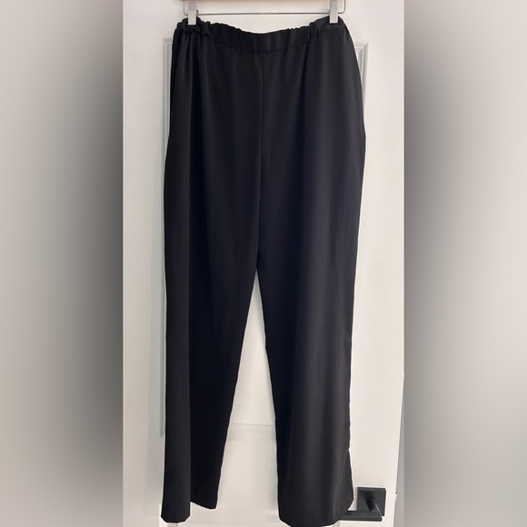 Ricki's Black Wide Leg Tie-Waist Dress Pants - Size 10 - Picture 3 of 4